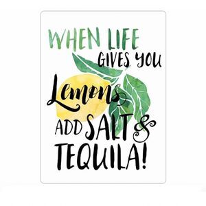 “When Life Gives You Lemons 🍋, Add Salt & Tequila” magnet